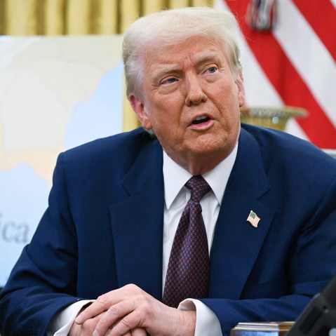 Image: donald trump oval office politics political politician