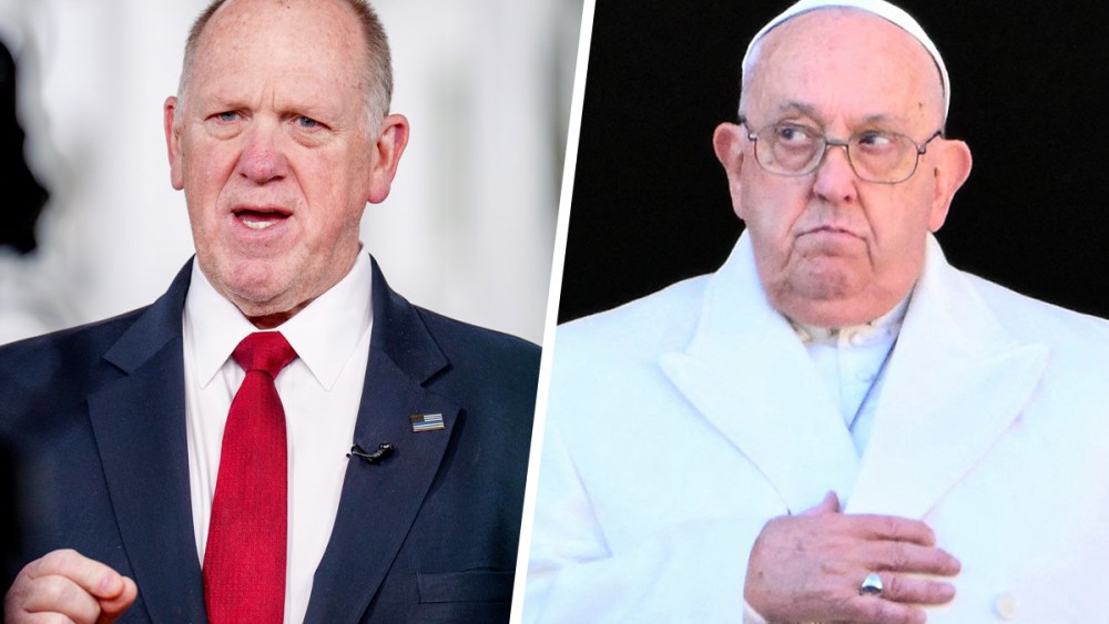 White House Border Czar Tom Homan; Pope Francis.