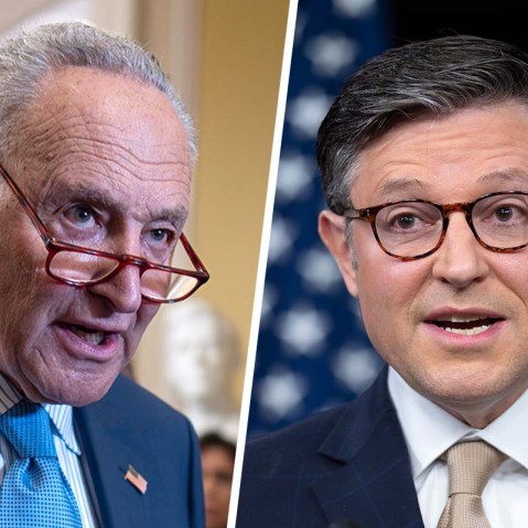 chuck schumer mike johnson politics political politicians