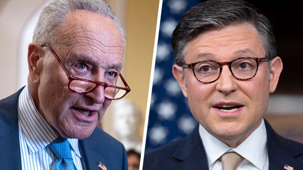 chuck schumer mike johnson politics political politicians
