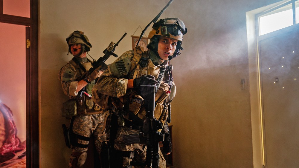From left, Will Poulter and D’Pharaoh Woon in "Warfare."