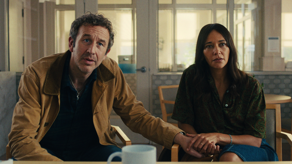 Chris O'Dowd and Rashida Jones in the "Common People" episode of "Black Mirror."