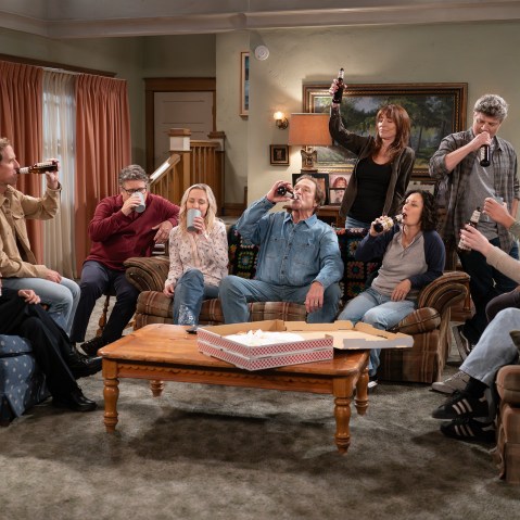 The cast of "The Connors" drinking together