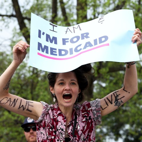 Image: Reproductive Rights Advocates Rally As Supreme Court Hears Planned Parenthood Case