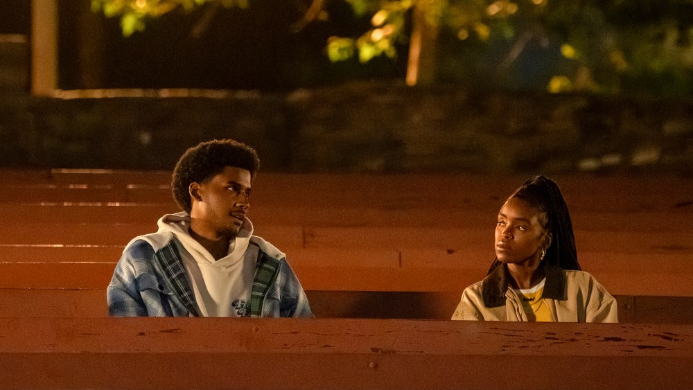 Lovie Simone as Keisha Clark and Michael Cooper Jr. as Justin Edwards.
