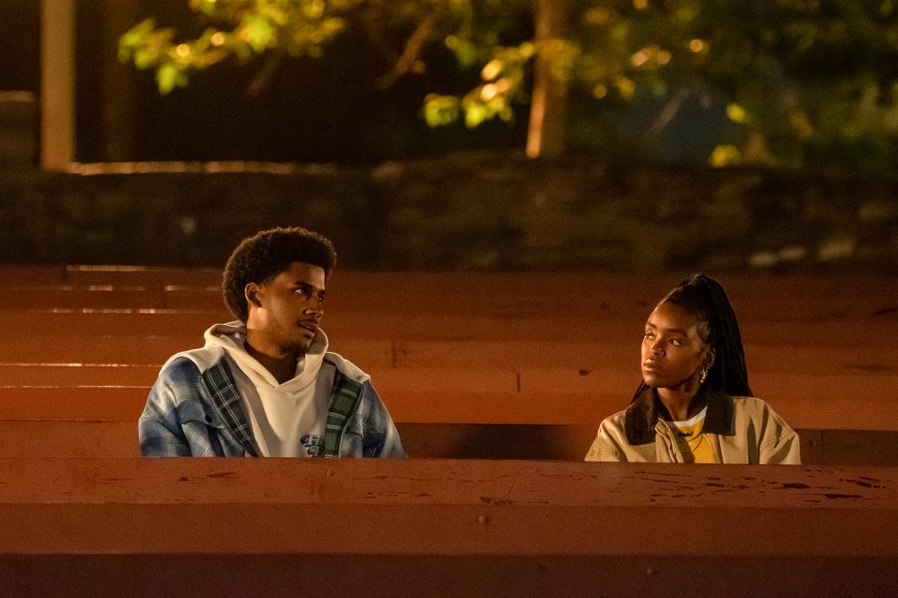 Lovie Simone as Keisha Clark and Michael Cooper Jr. as Justin Edwards.