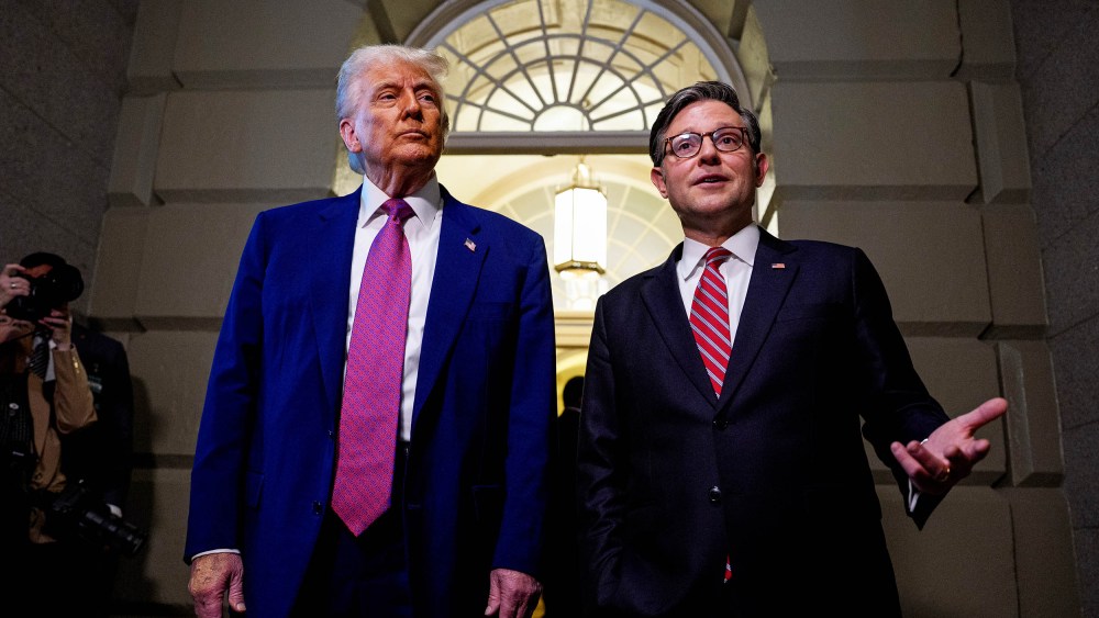 President Trump and Mike Johnson