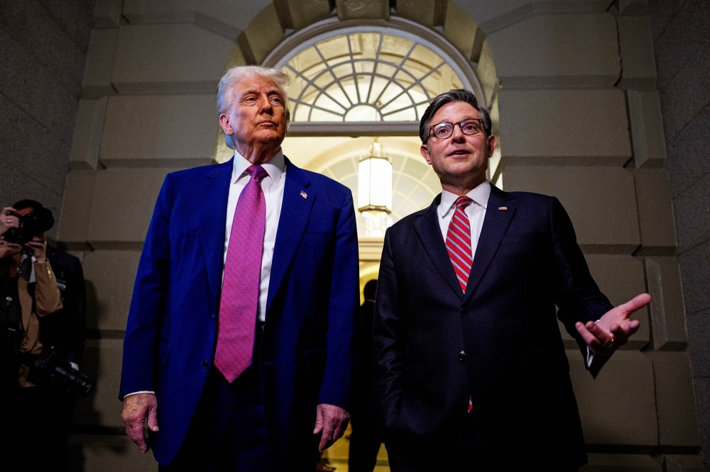 President Trump and Mike Johnson