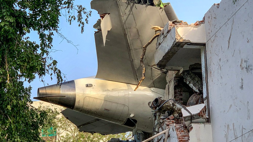 Plane crash.