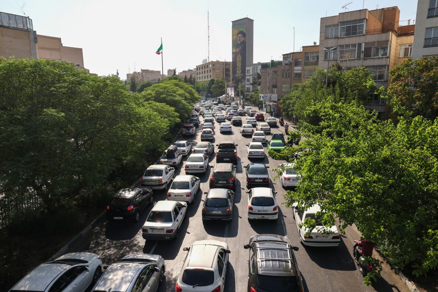 Iranian media said an Israeli strike hit the Tehran police headquarters in the city centre on June 15, as the two foes exchanged fire for a third day.