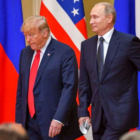 President Donald Trump and Russia's President Vladimir Putin
