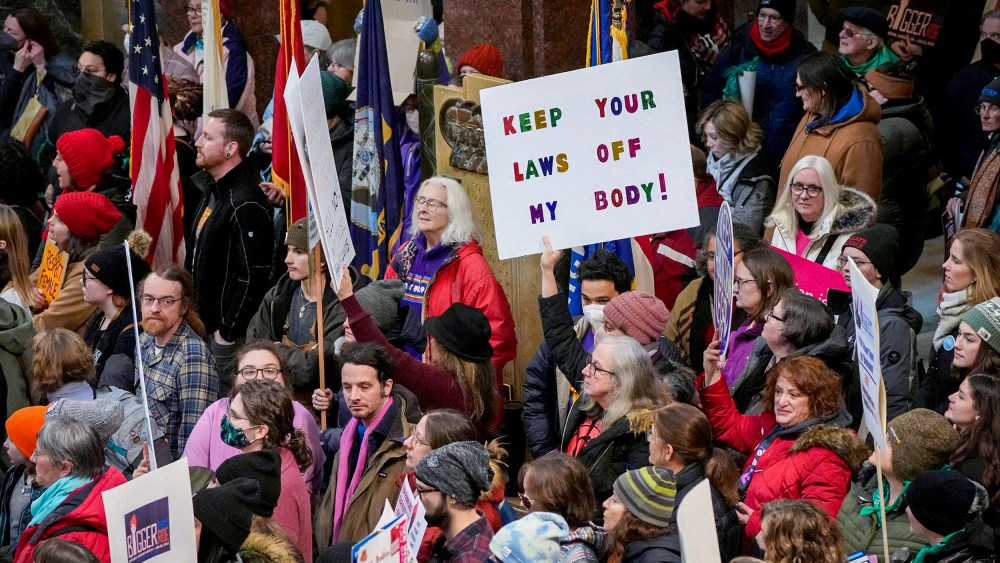 Protest at Wisconsin Capitol.
