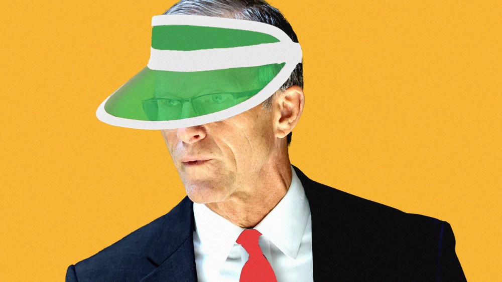 Photo illustration of John Thune