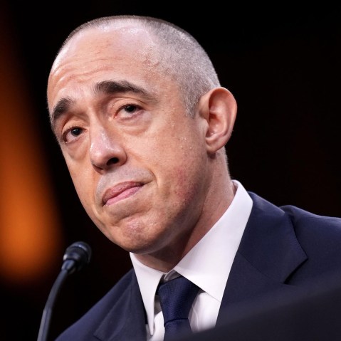 Emil Bove, President Donald Trump's nominee to be U.S. Circuit Judge for the Third Circuit, testifies during his Senate Judiciary Committee nomination hearing on June 25, 2025.
