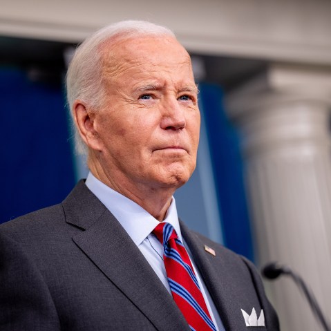 Joe Biden during a news conference