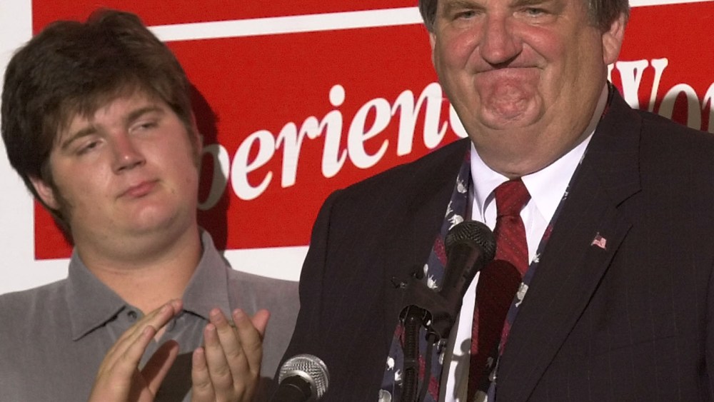 U.S. Sen. Bob Smith, R-N.H., concedes his Senate primary race to U.S. Rep. John Sununu early Wednesday, Sept. 11, 2002.