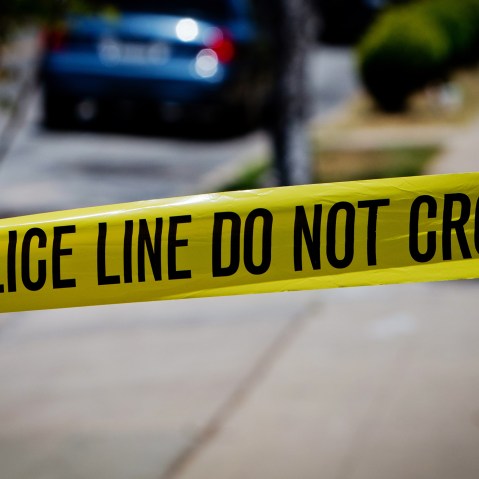 Police tape is pictured. (Photo by Frank Duenzl/Corbis)