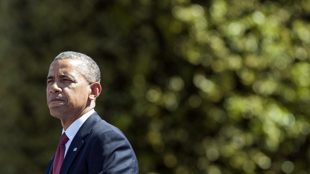 US President Barack Obama speaks during the 70th French-American Commemoration D-Day Ceremony on June 6, 2014.