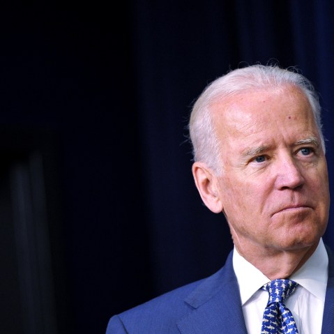 Vice President Joe Biden looks on during an event at the Eisenhower Executive Office Building on June 10, 2014 in Washington, D.C. (Photo by Mandel Ngan/AFP/Getty)