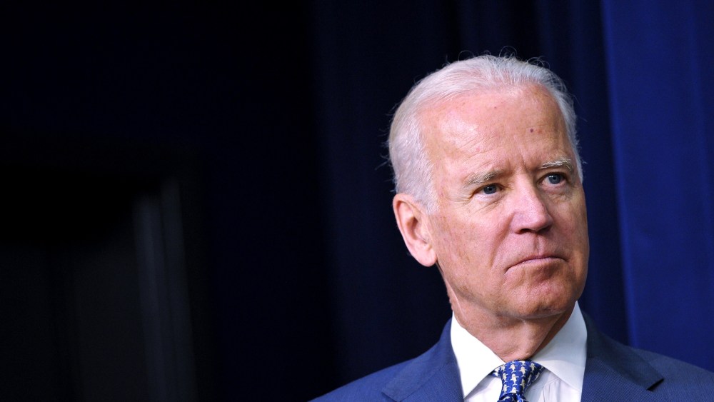 Vice President Joe Biden looks on during an event at the Eisenhower Executive Office Building on June 10, 2014 in Washington, D.C. (Photo by Mandel Ngan/AFP/Getty)