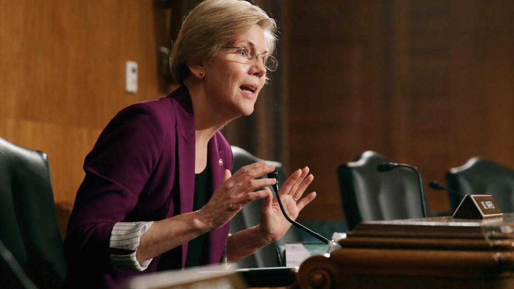 Senate Banking, Housing and Urban Affairs Committee member Sen. Elizabeth Warren on June 10, 2014 in Washington, DC. (Chip Somodevilla/Getty)
