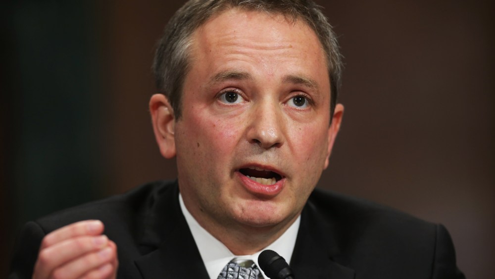 David Barron testifies before the Senate Judicary Committee during his nomination hearing, Nov. 20, 2013.