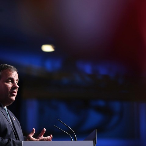 New Jersey Governor Chris Christie addresses the Faith and Freedom Coalition's 'Road to Majority' Policy Conference, June 20, 2014 in Washington, DC.