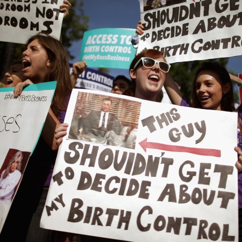Image: Supreme Court Issues Rulings, Including Hobby Lobby ACA Contraception Mandate Case