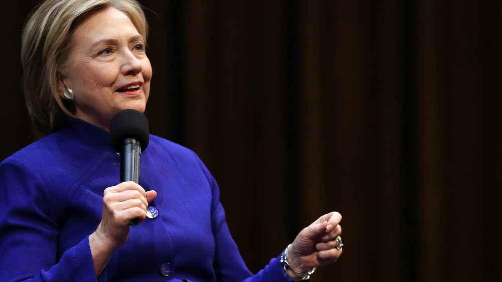 Hillary Rodham Clinton speaks during the presentation of the German translation of her book 'Hard Choices' on July 6, 2014 in Berlin, Germany.