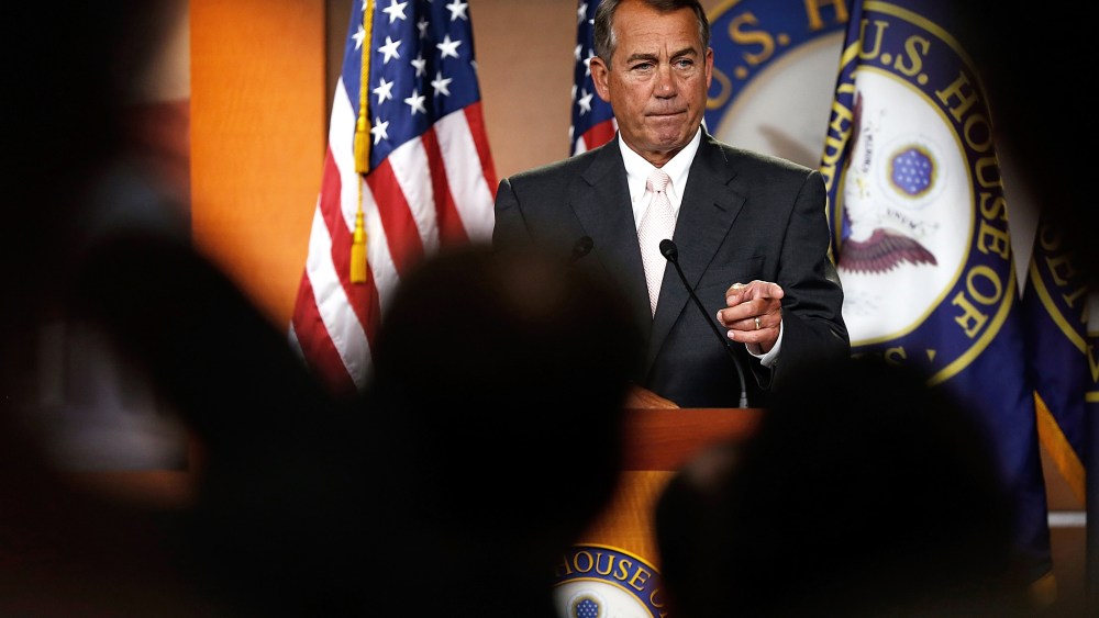 Image: John Boehner Holds Press Briefing At The Capitol