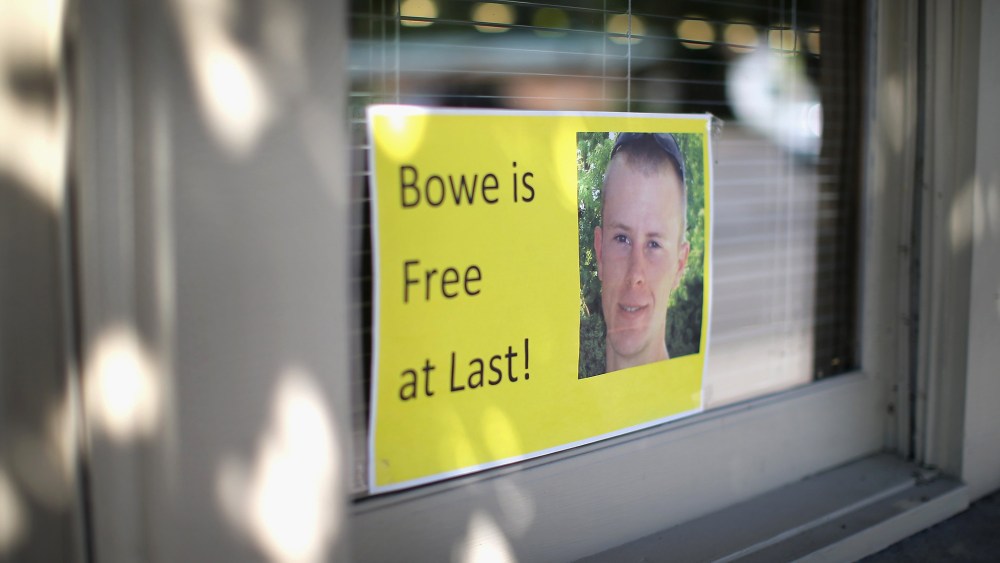 A sign hangs taped to the outside of a store window in Hailey, Idaho, July 13, 2014.