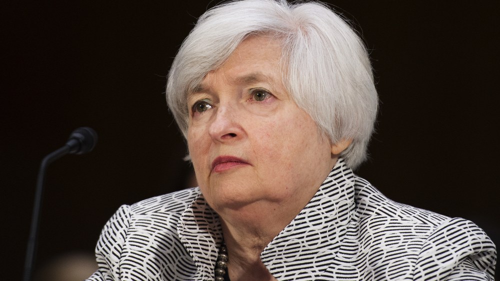 US Federal Reserve Chair Janet Yellen testifies on Capitol Hill in Washington, July 15, 2014.