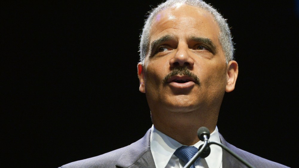 US Attorney General Eric Holder speaks on July 15, 2014.