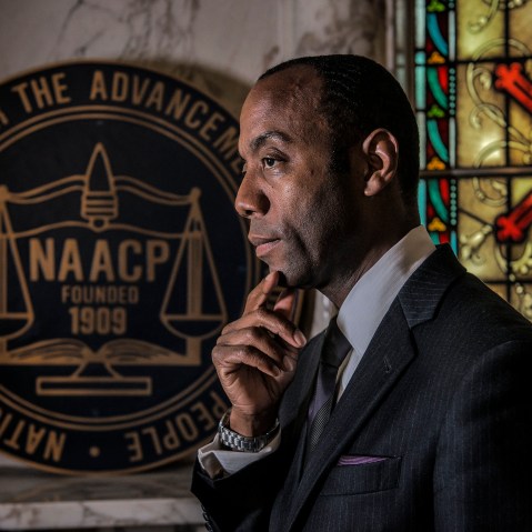 Cornell William Brooks, the new NAACP President, at their headquarters on July, 11, 2014 in Baltimore, MD. (Photo by Bill O'Leary/The Washington Post)