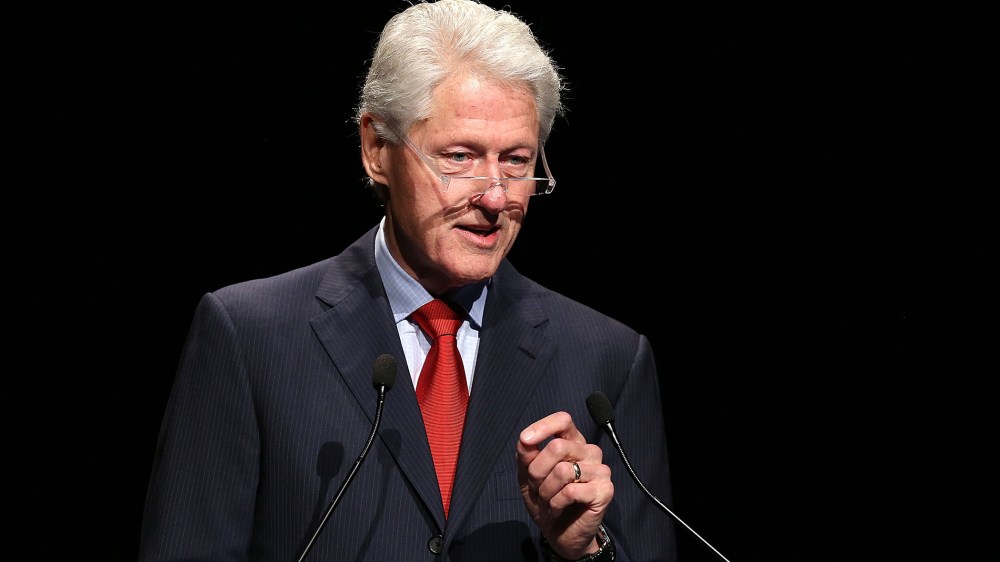 Former U.S. President Bill Clinton addresses the 20th International AIDS Conference at The Melbourne Convention and Exhibition Centre on July 23, 2014 in Melbourne, Australia.