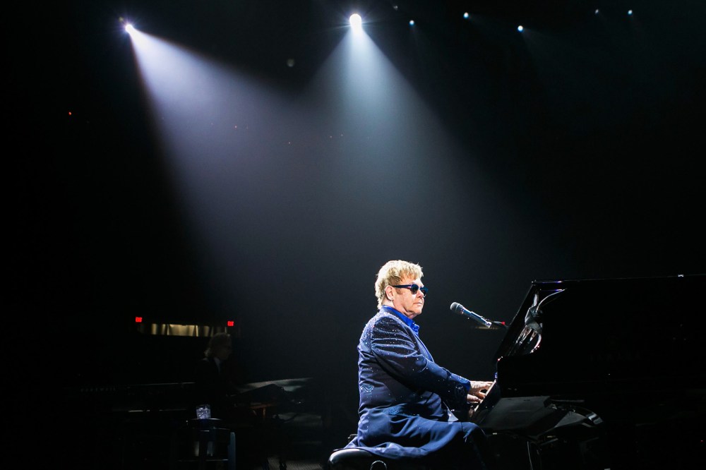 Elton John performs at Joe Louis Arena on Nov. 29, 2013 in Detroit, Mich. (Photo by Scott Legato/Getty)