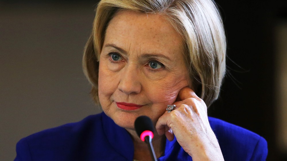 Hillary Clinton speaks during a during a round table event on July 23, 2014 in Oakland, California.