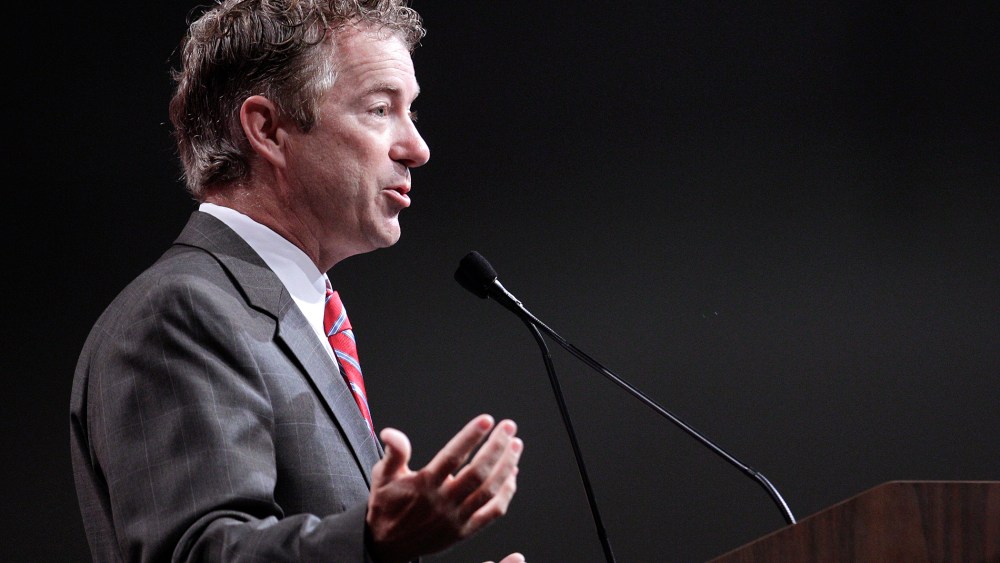 Senator Rand Paul (R-KY) speaks at the 2014 National Urban League Conference July 25, 2014  in Cincinnati, Ohio.
