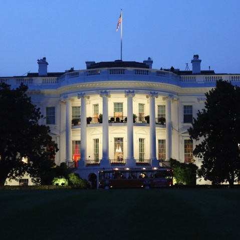 The White House seen from the South Lawn Aug. 5, 2014 in Washington, D.C.