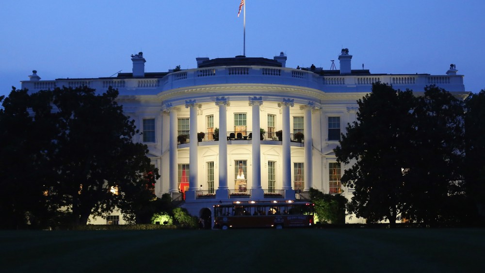 The White House seen from the South Lawn Aug. 5, 2014 in Washington, D.C.