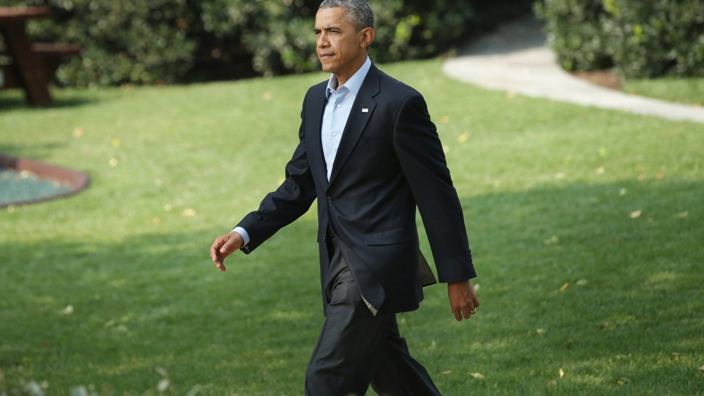 Image: President Obama Gives Statement Before Departing White House For Martha's Vineyard Vacation