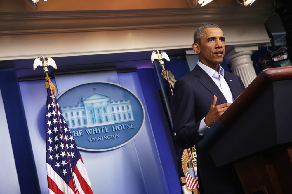 President Obama Delivers Statement At The White House