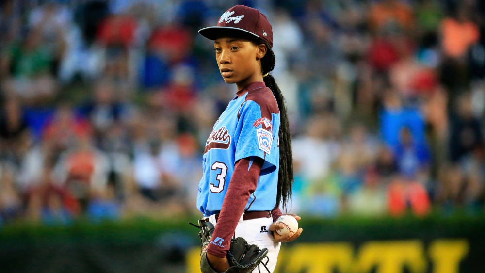 Mo'ne Davis #3 of Pennsylvania waits to pitch during the United States division game at the Little League World Series tournament at Lamade Stadium on Aug. 20, 2014 in South Williamsport, Pa. (Photo by Rob Carr/Getty)
