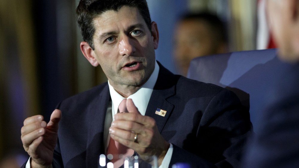 U.S. Rep. Paul Ryan (R-WI) speaks at the Union League Club of Chicago on Aug. 21, 2014 in Chicago, Ill.