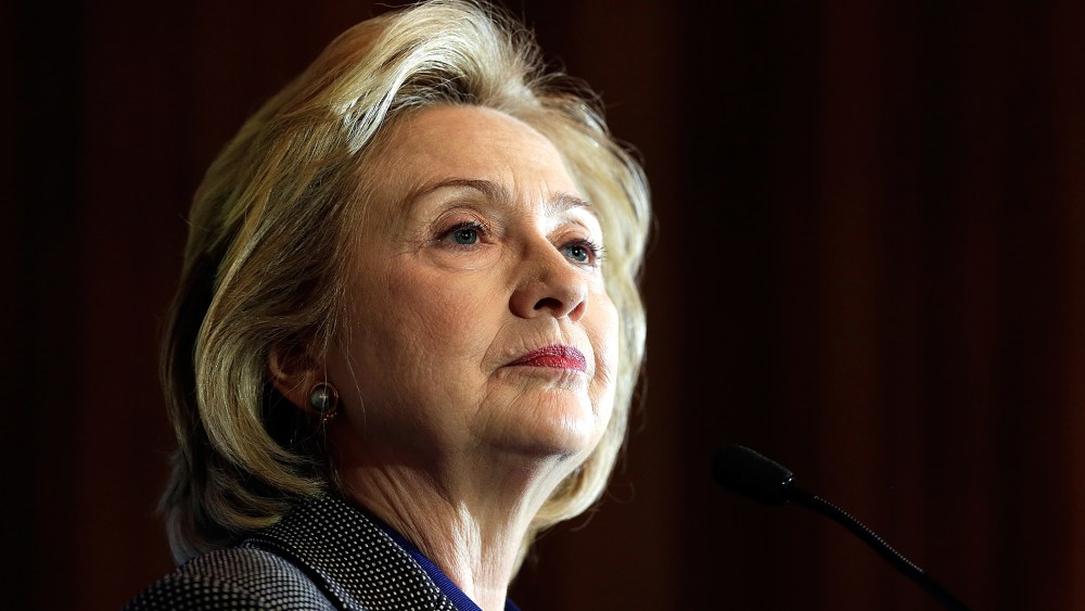 Former Secretary of State Hillary Clinton delivers remarks after being presented the 2013 Tom Lantos Human Rights Prize, Dec. 6, 2013 in Washington, DC.