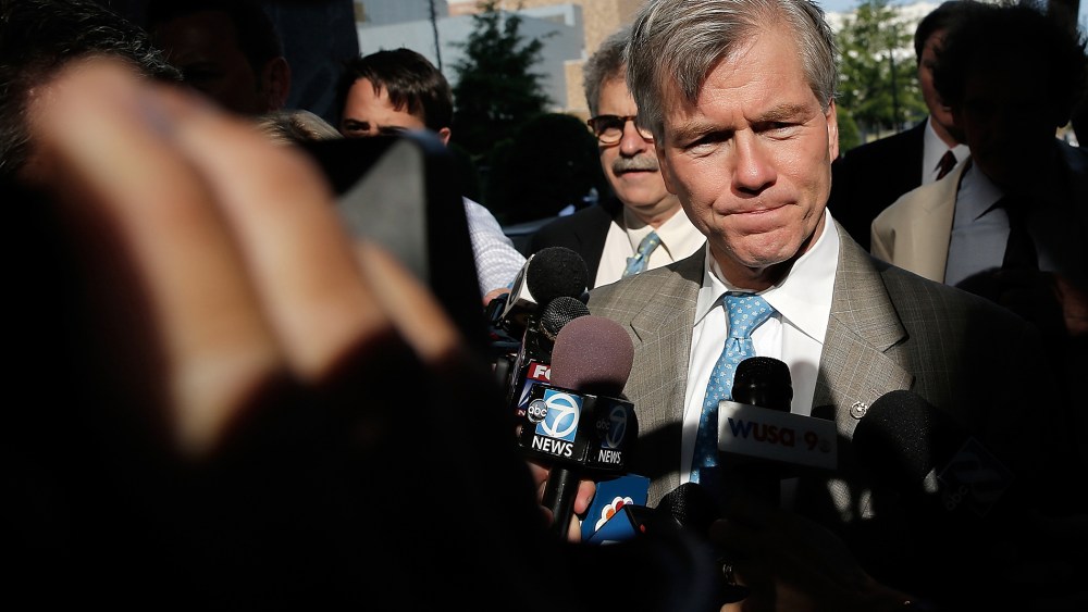 Former Virginia Governor Bob McDonnell arrives for his trial at U.S. District Court Aug. 28, 2014 in Richmond, Va.