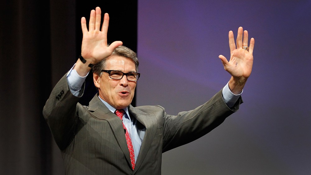 Texas Governor Rick Perry speaks at the Defending the American Dream Summit on August 29, 2014 in Dallas, Texas.