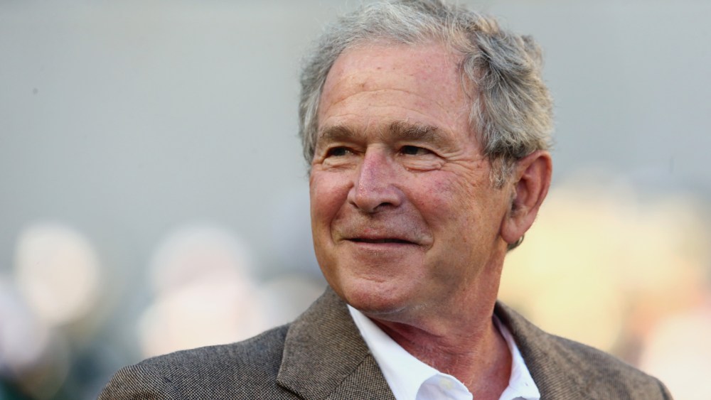 Former U.S. President George W. Bush attends a game between the Southern Methodist Mustangs and the Baylor Bears at McLane Stadium on Aug. 31, 2014 in Waco, Texas. (Ronald Martinez/Getty)