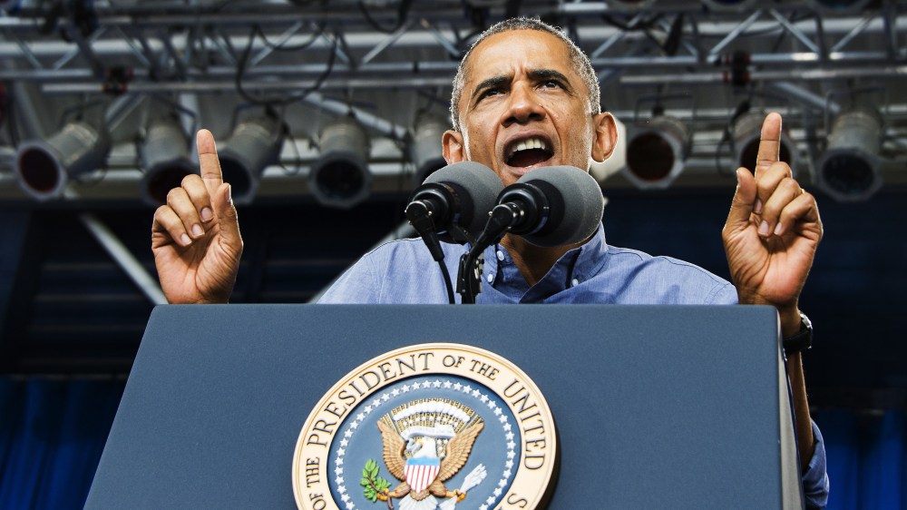 US President Barack Obama speaks during Laborfest in Milwaukee, Wisconsin, September 1, 2014.