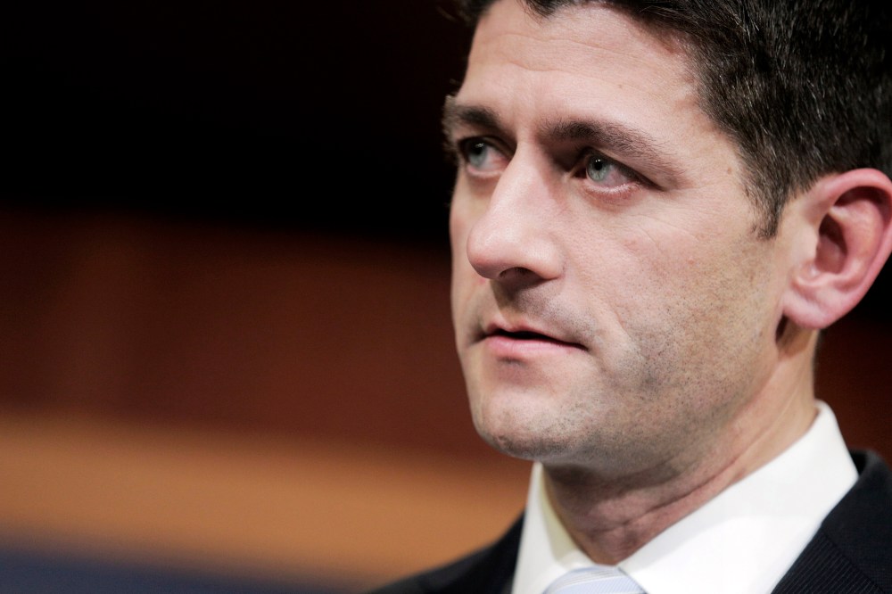 House Budget Committee Chairman Paul Ryan (R-WI) speaks at a a press conference to announce a bipartisan budget deal at the U.S. Capitol on Dec. 10, 2013 in Washington, DC.